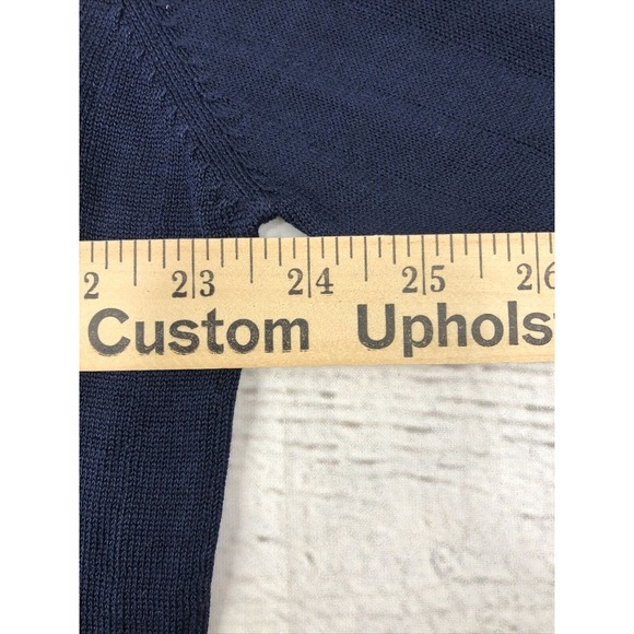 New Izod Club International Tour Men's Blue  Knit Pullover Sweater Size L Nwt - Picture 8 of 12